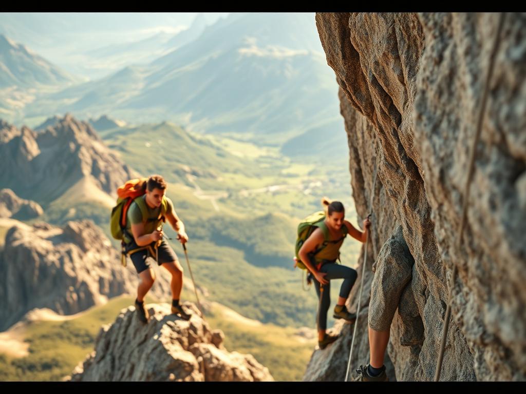 Abenteuer Outdoor-Aktivitäten Klettern