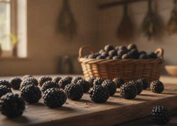 Brombeeren trocknen