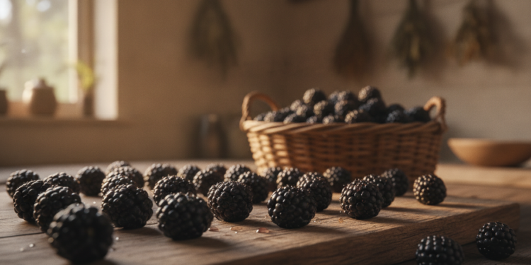 Brombeeren trocknen
