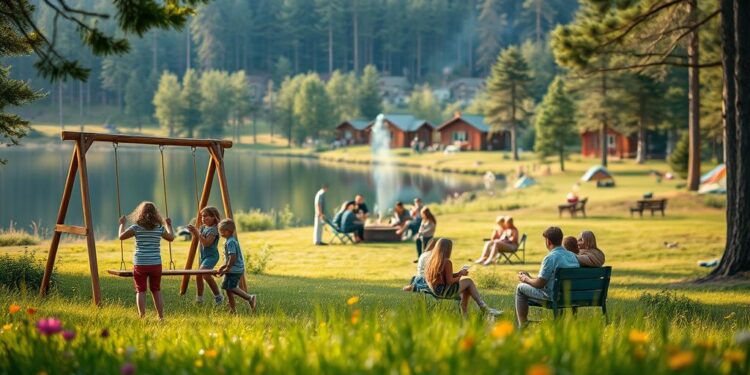 Campingplatz für Kinder