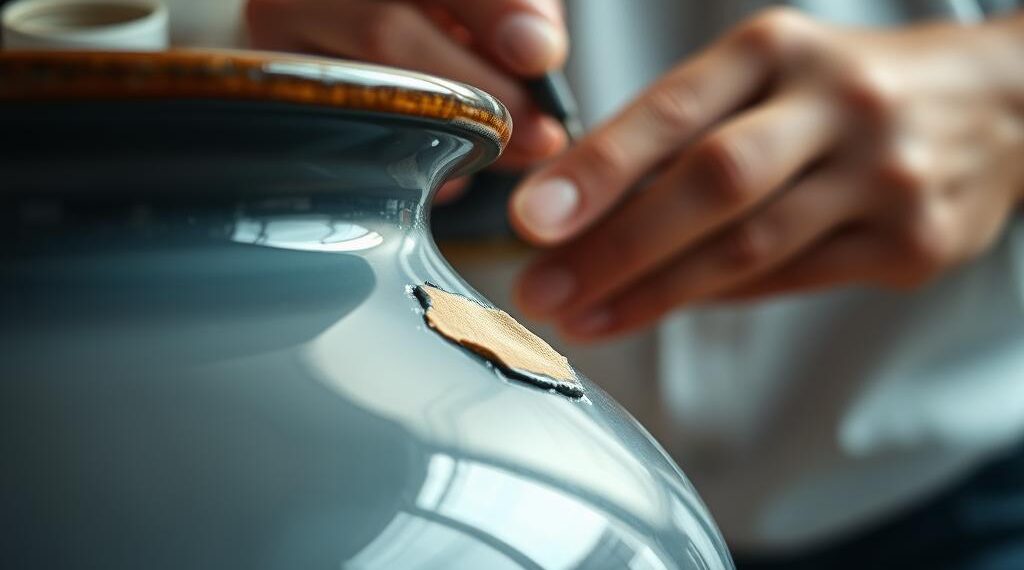 Emaille Topf reparieren