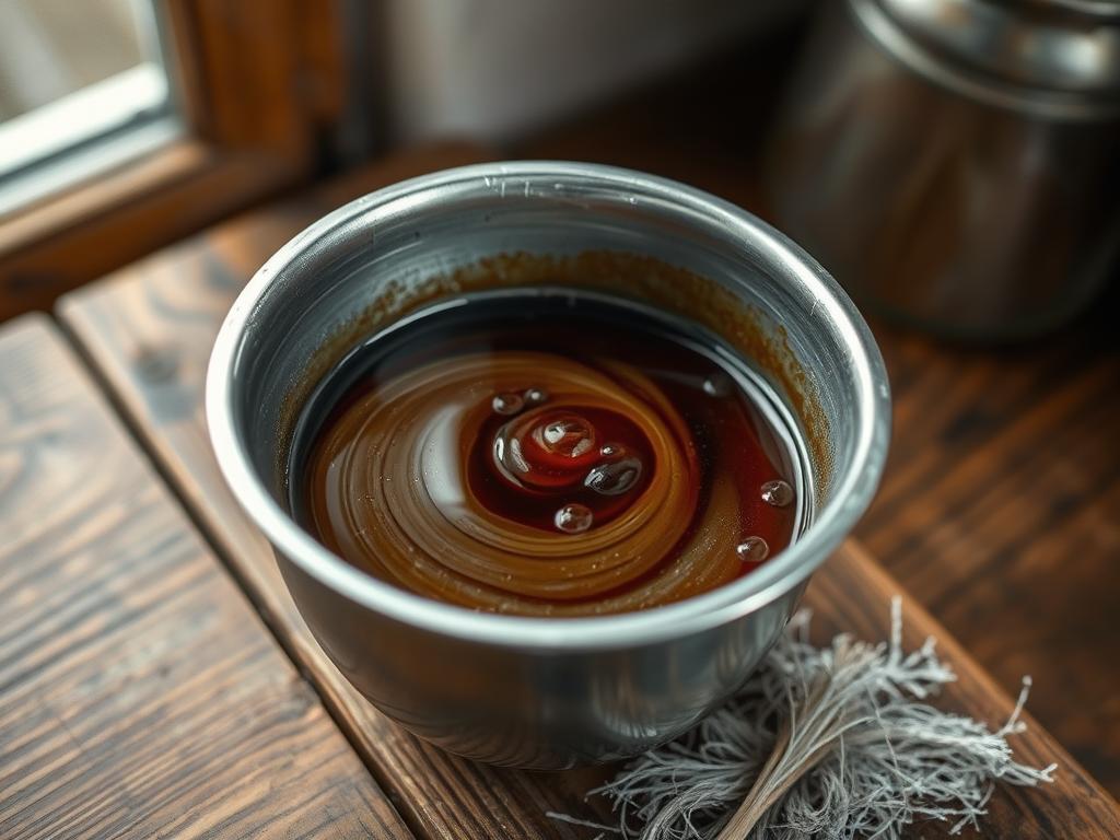 Essig-Stahlwolle-Mischung Herstellung