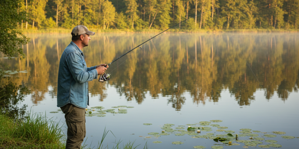 Hecht angeln vom Ufer