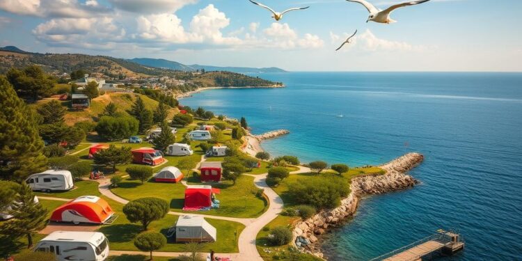 Kroatien Campingplatz am Meer