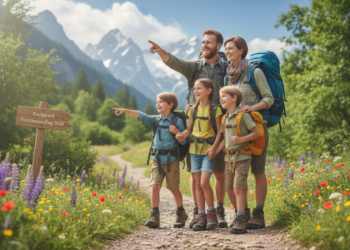 Rucksack Familienausflug
