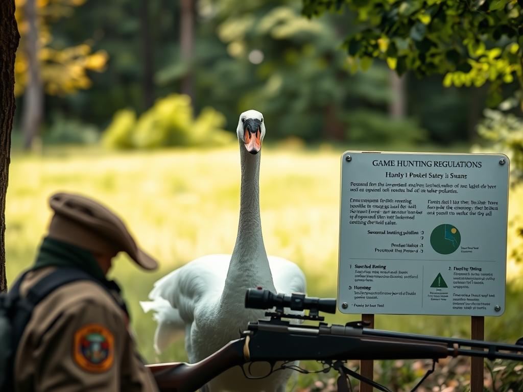 Schwanenfleisch rechtliche Aspekte Jagd