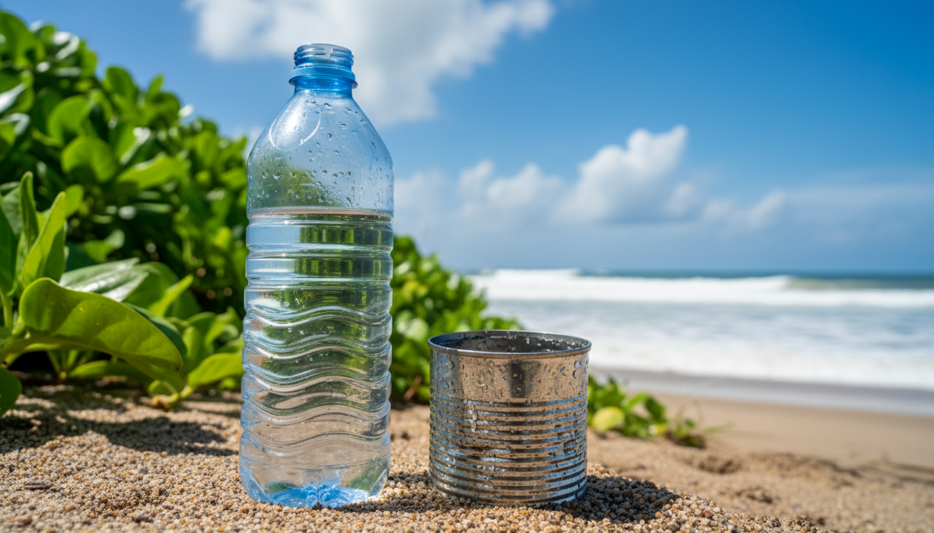 Solar‑Destillation Plastikflasche