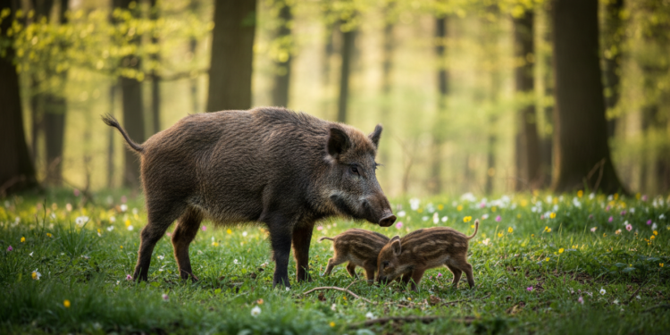 Wann haben Wildschweine Junge