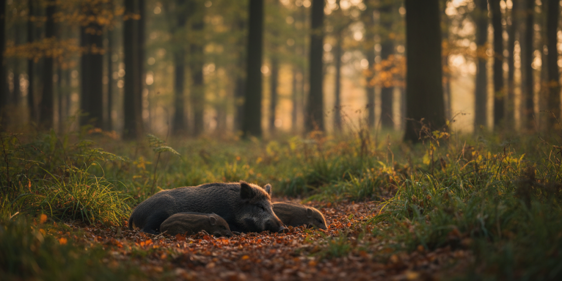 Wo schlafen Wildschweine