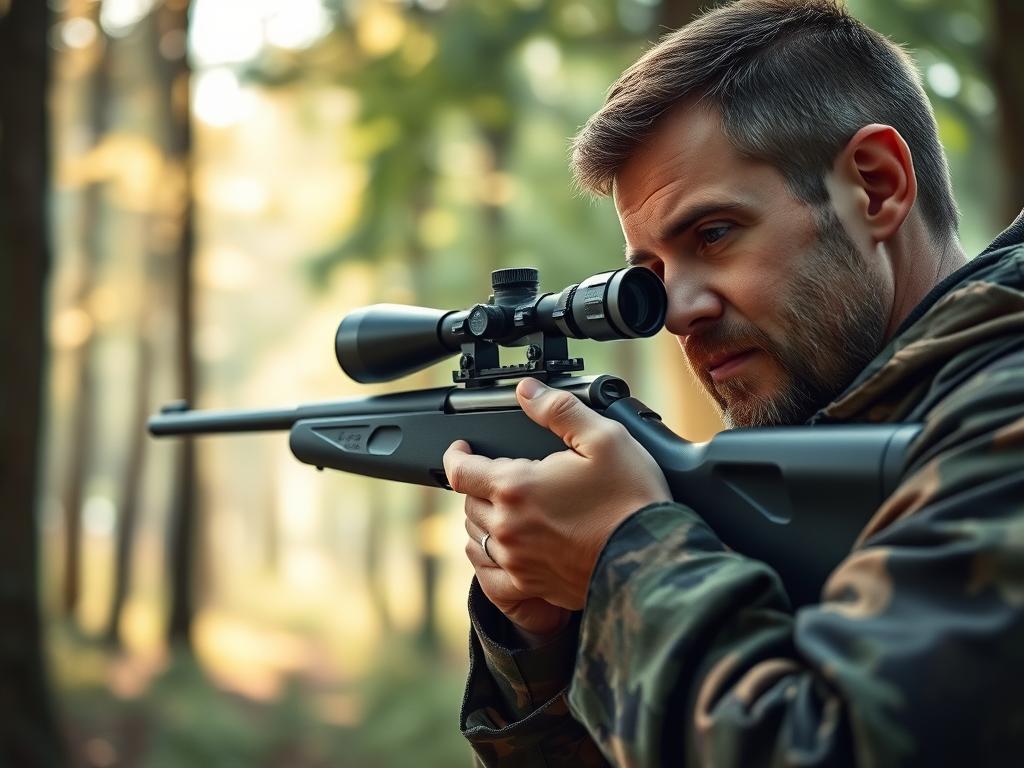 Zielstock im Einsatz bei der Jagd