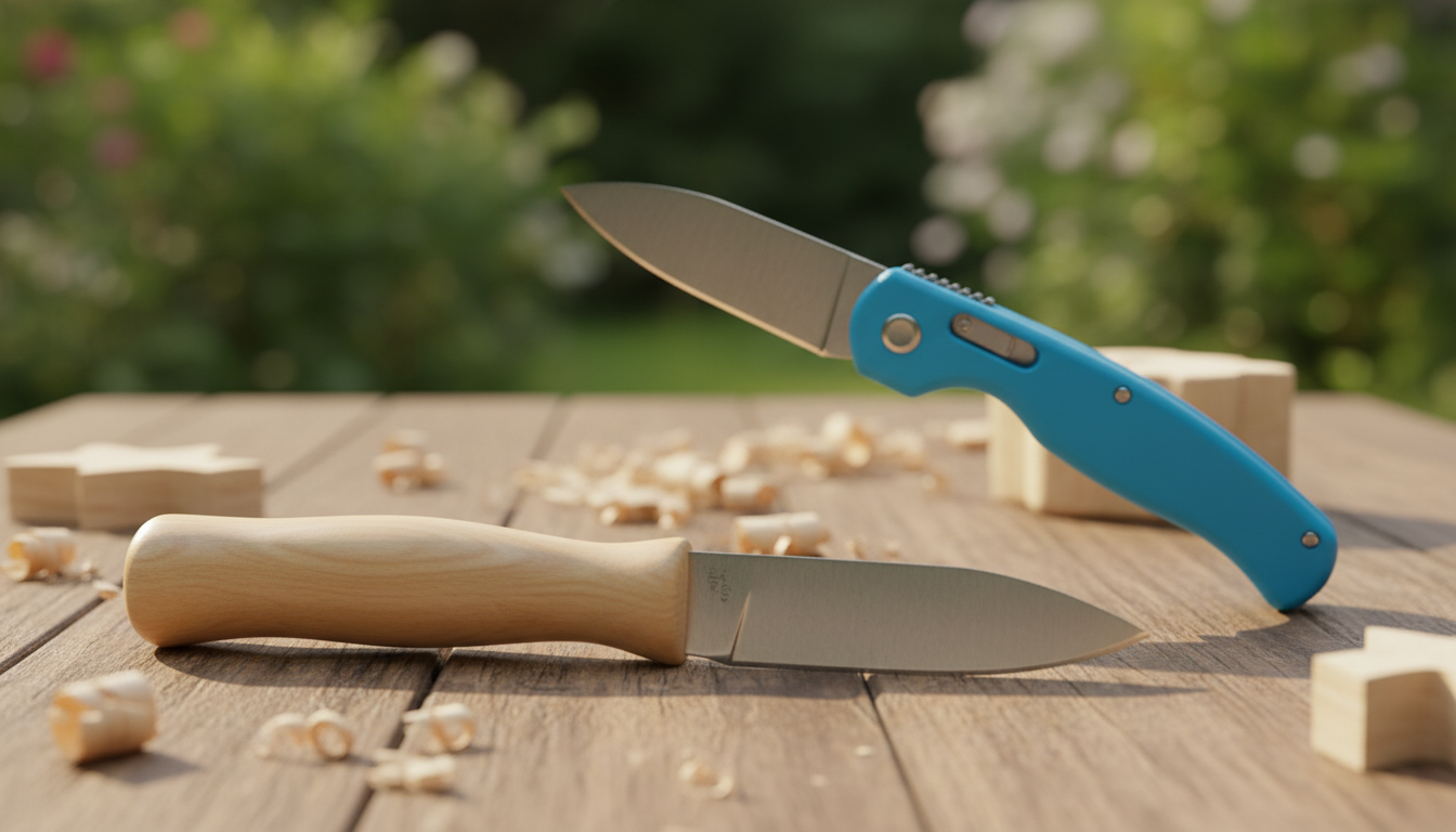 kinderschnitzmesser feststehend klappbar