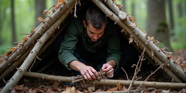 survival shelter bauen-Titel