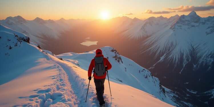 trekking im winter-Titel