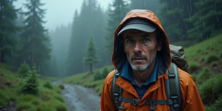 wandern bei regen-Titel