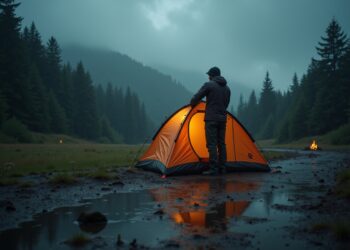 zelt aufbauen regen-Titel
